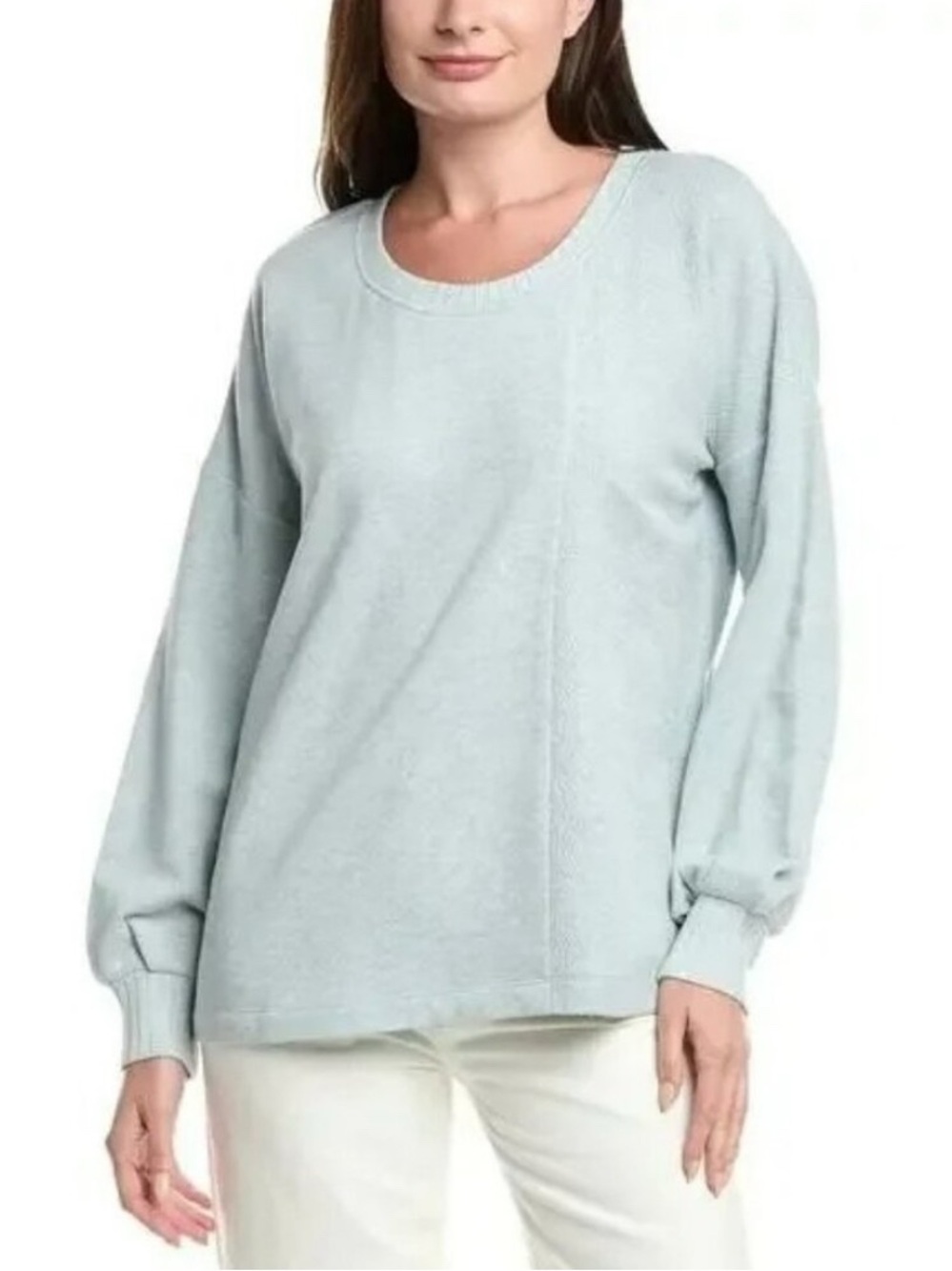 CAbi ‘24 Wind Down Set In Chambray Sweatshirt | Shorts Style Numbers 6541|6647